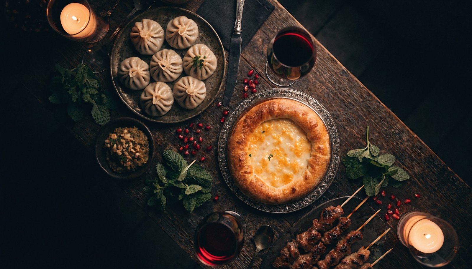 Georgische Festtafel