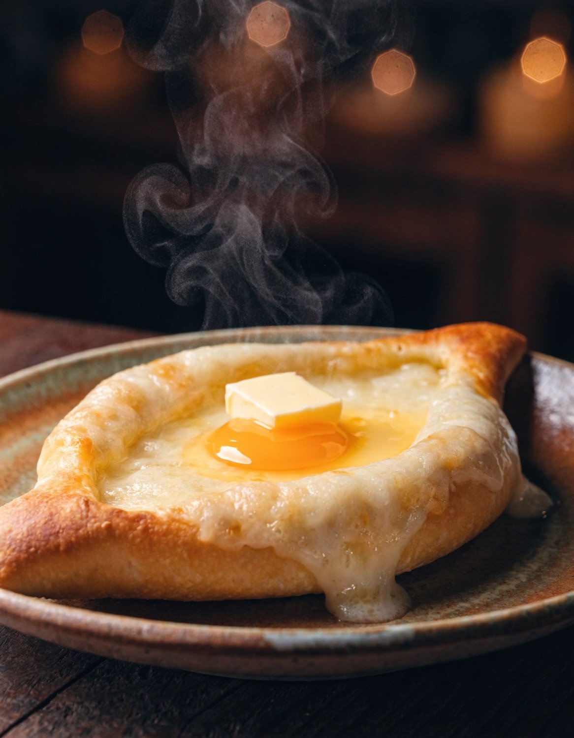 Adscharuli Khachapuri — georgisches Käsebrot
