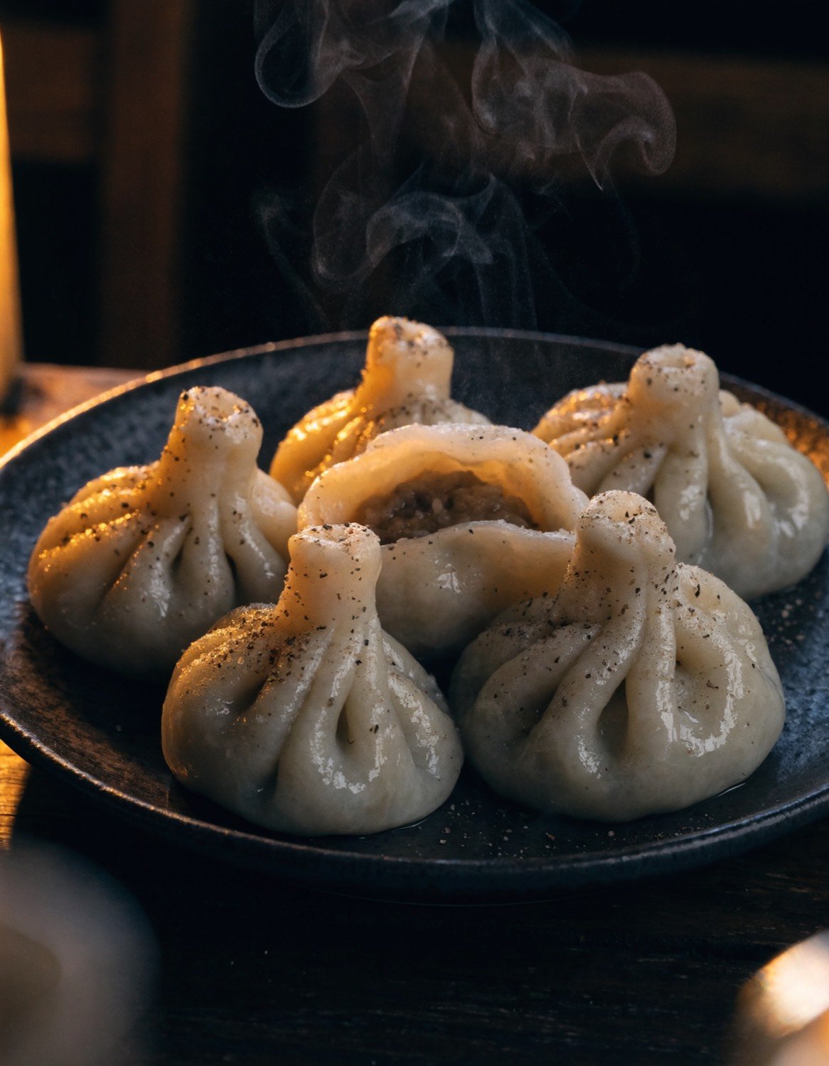 Khinkali — georgische Teigtaschen